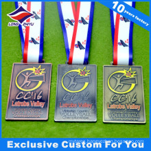 Rectangle Shape Custom Kid Religious Medals with Ribbon